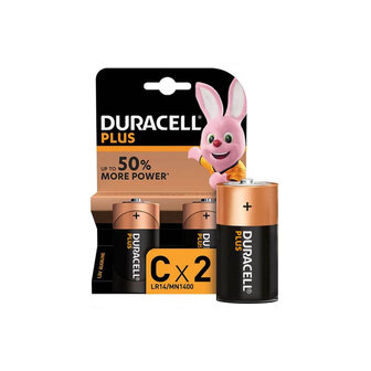 Duracell Plus D Alkaline batterij 2 Stuks